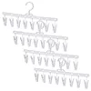 Hangers 4 Stuks Kleding Sokken Droogrek Wasserij Clips Organizer Abs Student Droger