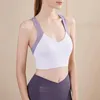 Camisoles Tanks Sports Bra with Chest Pad Pad Shockproof Collection High Strength Yoga Underwear Fitness Women's Top Sexy con