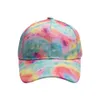 16-färg Tie-Dye Baseball Cap Outdoor Sunscreen Sun Shade Hat Avocado Print Duck Tongue Cap