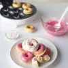 Bakning Mögel Mini Donut Maker Electric Waffle 110V-220V Nonstick Coating gör 7 munkar i några minuters desserter hem och kommersiella