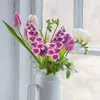 Dekorative Blumen Künstliche Schmetterling Orchidee Motte Orchideen Gefälschte Wohnkultur Hochzeit Dekoration Zubehör Artificiale L5