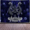 Tapestries Norse Mythology Vikings Tapestry Mysterious Ancient Runes Totem Tapestries Wall Hanging Art for Living Room Bedroom Home Decor R230810