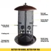 Garden Decorations Birds Giant Combo Screen Bird Feeder Finch 10lb Capacity Brown 230810