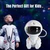 Nyhetsartiklar Galaxy Star Projector Led Night Light Starry Sky Astronaut Porjectors Lamp för dekoration sovrum hem dekorativa barn gåvor 230809