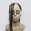 Party Masks Halloween Horror With Long Hair MO Mask Funny Mask V-shaped Mouth Mask With Hair Female Ghost Mask Roleplay MO Mask Masks 230810