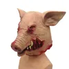 Horreur Full Head Pig Masque Halloween Rotten Pig Head Mask Funny Cosplay Animal Lé votreyx masque Carnival Pig Mascara Animal Headgear HKD230810