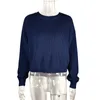 Kvinnors tröjor säsonger sexiga rygglösa streetwear stickning tröja hösten långärmad lös varma pullover stickor blå toppar assw81590