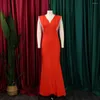 Sukienki w dużych rozmiarach Elegancka damska sukienka imprezowa 3xl Summer Tassel Czerwony wieczór Sexy Lady Slim Hip Luxury Maxi Prom Vestidos