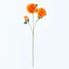 装飾的な花人工牡丹蝶の花3プラスチック花束不滅