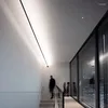 Lampa ścienna linearna światła rodzinna dekoracja korytarza kreatywna nowoczesna prostota czarna biała stalowa korytarz Villa Aile DIY Długość