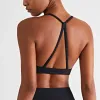 Lu Align Yoga Lemon Naked Neckholder Sport-BH Damenweste Europäische und amerikanische Mode Beauty Back Gathering Unterwäsche Nahtlos 2024