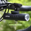 Fietsverlichting Giyo 900-1500 lm fietslicht 4000 mAh Duits-gauge o lamp Bead anti glans fiets voor verlichting Roterende lens IP66 Waterdicht HKD230810