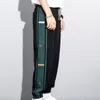 Men's Pants 2023 Straight Leggings Mens Joggers Korean Fashion Style High Street Harajuku Trousers Colorblock Casual Clothing