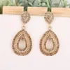 Dangle Earrings 1pairRhinestone Acrylic Hollow Out Design Women's Art Small Fresh Lady