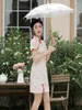 Spódnice Hongyun Dream Spring i Summer Lace Composited Cheongsam poprawia codzienną pracę młodej dziewczyny krótki SK