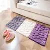 40 60CM Coral Fleece Bathroom Memory Foam Rug Kit Toilet Pattern Bath Non-slip Mats Floor Carpet Set Mattress for Bathroom Decor280o