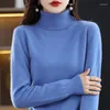 Kadın Sweaters Yüksek Endal Sonbahar Kış Kış Karakul Merino Yün Örme Süveter Kadın Yavurucu Baskı Kız Giysileri Üstleri