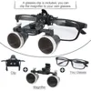 Другие оптические инструменты зубные лупы бинокль Binocular Magnifier 2.5x 3,5x тканевая коробка с дополнительной светодиодной головкой.