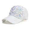 Casquettes de balle Strass Sequin Cap Baseball Soleil Chapeau Diamant Bling Mignon Cool D'été Chapeaux À La Mode Shinning Unisexe Hip Hop Gorra