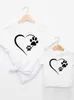 Family Matching Outfits Cat Animal 90s Cute Tee Family Matching Outfits Women Casual Kid Child Summer Mom Mama Mother Tshirt T-shirt Clothes Clothing R230810