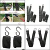 Utomhus prylar 2st 300 cm Nylon Hammock Tree Swing Belt Hanging Straps Kit med S Hooks Fuel Oil Filter Cam Slee Bed Drop Delivery Dhmoi