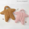 Pyjamas Starfish Shaped Baby Winter Warm Sleeping Bag Newborn Cotton Cocoon Baby Packaging Filthöljet 0-9m Z230811