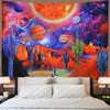 Tapestries Cosmic Mysterious Planet Tapestry Psychedelic Universe Outer Space Tapestries Night Sky Wall Hanging Cloth for Home Bedroom Dorm R230810