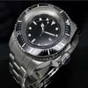 Reloj de pulsera para hombre con esfera negra supergrande de 52MM de lujo de alta calidad con bisel de cerámica 116660 zafiro automático mecánico con fecha automática 217U