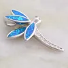 Dangle Earrings JLP944 Clever Elegant Dragonfly Opal Round Ear Stud Ms. Jewelry Gift