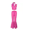 موضوع فيلم Mostume Movie Margot Robbie Ken Prince Princess Cosplay Costume Pink Dress Top Pants Kids Girls Full Women Halloween Carnival Party 230809