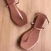 Sandaler Womens Summer Casual Beach Shoes Sandaler Lady T-Strap Thong Flip Flops Mujer tofflor Plus Size 230809