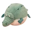 Stuffed Plush Animals Simulation Fat Round Crocodile Fish Plush Toys Stuffed Lifelike Animal Doll Soft Cute Gift for Kid Girl