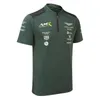 A camisa polo masculina Nb25 2023 é adequada para a equipe de corrida de Fórmula 1 Martin Off Road Hackett, camiseta de manga curta e kits de clube femininos