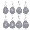 Table Cloth 8Pcs Droplet Shaped Carving Stone Holder Clips Weights Clip On Pendant Stones Tablecloth Hangers