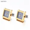 Collegamenti per cuffi Lepton Funzionali gemelli per orologi per uomini Square Real Clock Links con Battery Digital Mens Gemlink Relojes Gemelos 230809