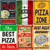 Pizza Zone Metal Plaque Great Food Vintage Metal Sign Delicious Food Sticker Pub Bar Home Decoration Homemade Poster Italian Pizza Wall Art Plate 30X20CM w01