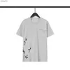 2023ch maglietta da uomo cartone animato Fashion Chromez Designer Shirt graffiti camicie heartz cemento grigio grigio cinque punti stella sciolta t-shirt corta maschi da donna coppia