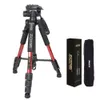 Tripods ZOMEI Q111 Professional Portable Travel Aluminum Camera Tripod Pan Head for SLR DSLR Digital Camera Three Color 230809