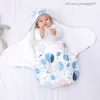 Pajamas Newborn Baby Blanket 2023 Spring/Summer Pure Cotton Thick Cocoon Envelope Butterfly Swallow Sleeping Bag Z230811