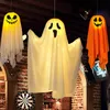 Другая вечеринка для мероприятий поставляет Хэллоуин декорация светящиеся висящие призраки на Хэллоуин -призрак -подвеска для дома декор ресторана Funy светящийся скелетный фонарь 230809