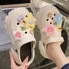 Slippers Women Summer EVA Thick Bottom Fluffy Stars Decoration Sandals Beach Slides Flip Flop Soft Casual Outdoor Shoes 36-41