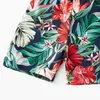 Family Matching Outfits New Summer Family Matching Outfits Ruffle-Sleeve Floral Print Swimsuits Mom Girl Boys Swimwear For Beach R230810