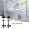 Bath Accessory Set Toilet Seat Screws Bolts And Nuts Hinges Stainless Steel Heavy Duty Hinge Universal For Repair Bathroom