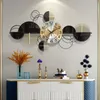 Wandklokken Moderne Kunst Klok Mode Creatieve Luxe Amerikaanse Woonkamer Grote Reloj De Pared Tableau Decoratie Muurschildering