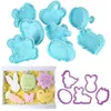 Baking Moulds 45Pcs Easter Cookie Cutter Mold Eggs Rabbit Chick Biscuit Fondant Mould For Home Party Cake Decor DIY Tool 230809