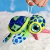 Gevulde pluche dieren Realistische schildpad knuffels Hanger Zeeschildpad Zacht Leuke sleutelhanger Dierenpop Gevulde sleutelhanger Autotas Hanger Kinderen Cadeau