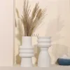 Hot Sale Nordic Ins Creative Ceramics Vase Home Ornaments White Vegetarian Flower Pot Vases Home Decorations Craft Gifts HKD230810