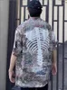 Koszulki męskie kość hawajska kubańska koszula z krótkim rękawem Kapital Japan styl unisex ubrania Y2K ubrania