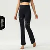 LL LEMONS Be-bottoms high Slightly suit Groove waist flared trousers Tight abdominal compression show body movement Women's pants Yoga Outfit