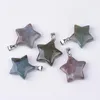 Pendant Necklaces 5pcs/Lot Star Shape Stone Pendants Unisex Gemstone For Jewery Making